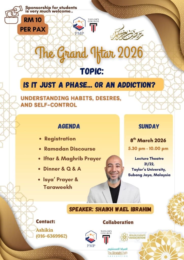 PMP Grand Iftar x Taylor's College MSA